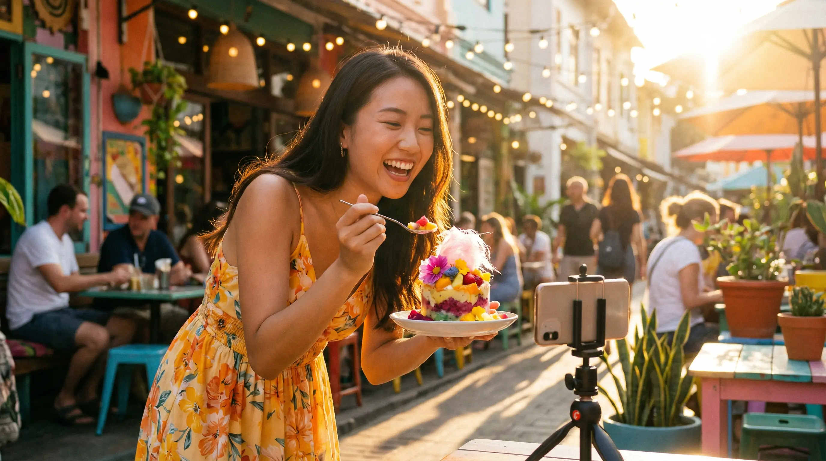 蜜桃传媒美食探店视频